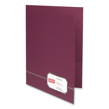 Oxford™ Monogram Series Business Portfolio, 0.5" Capacity, 11 X 8.5, Burgundy With Embossed Gold Foil Accents, 4-pack freeshipping - TVN Wholesale